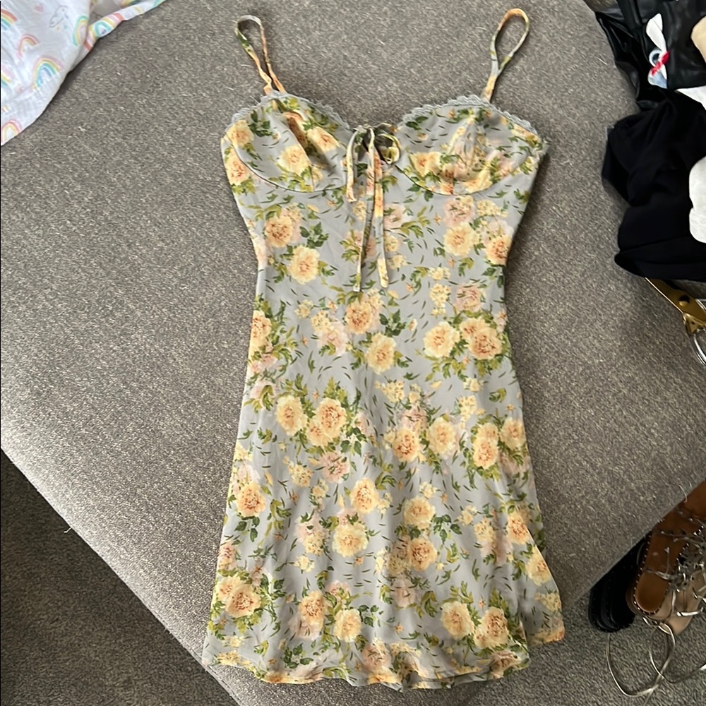 Floral Spaghetti Strap Dress
